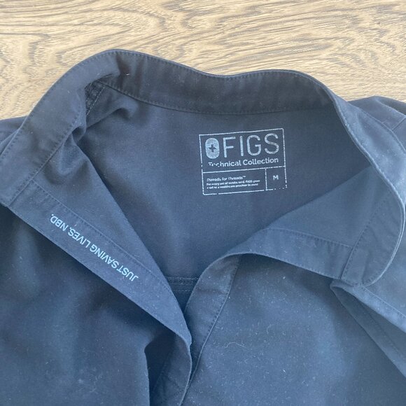 Figs Rafaela oversized scrub top black size medium - Picture 3 of 4